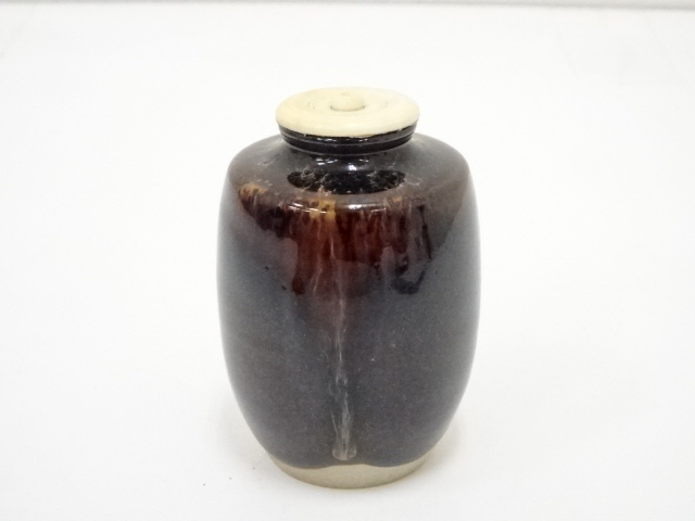 道具 ] - 道具 京焼 桶谷定一造 肩衝茶入（共箱） □z | ネット